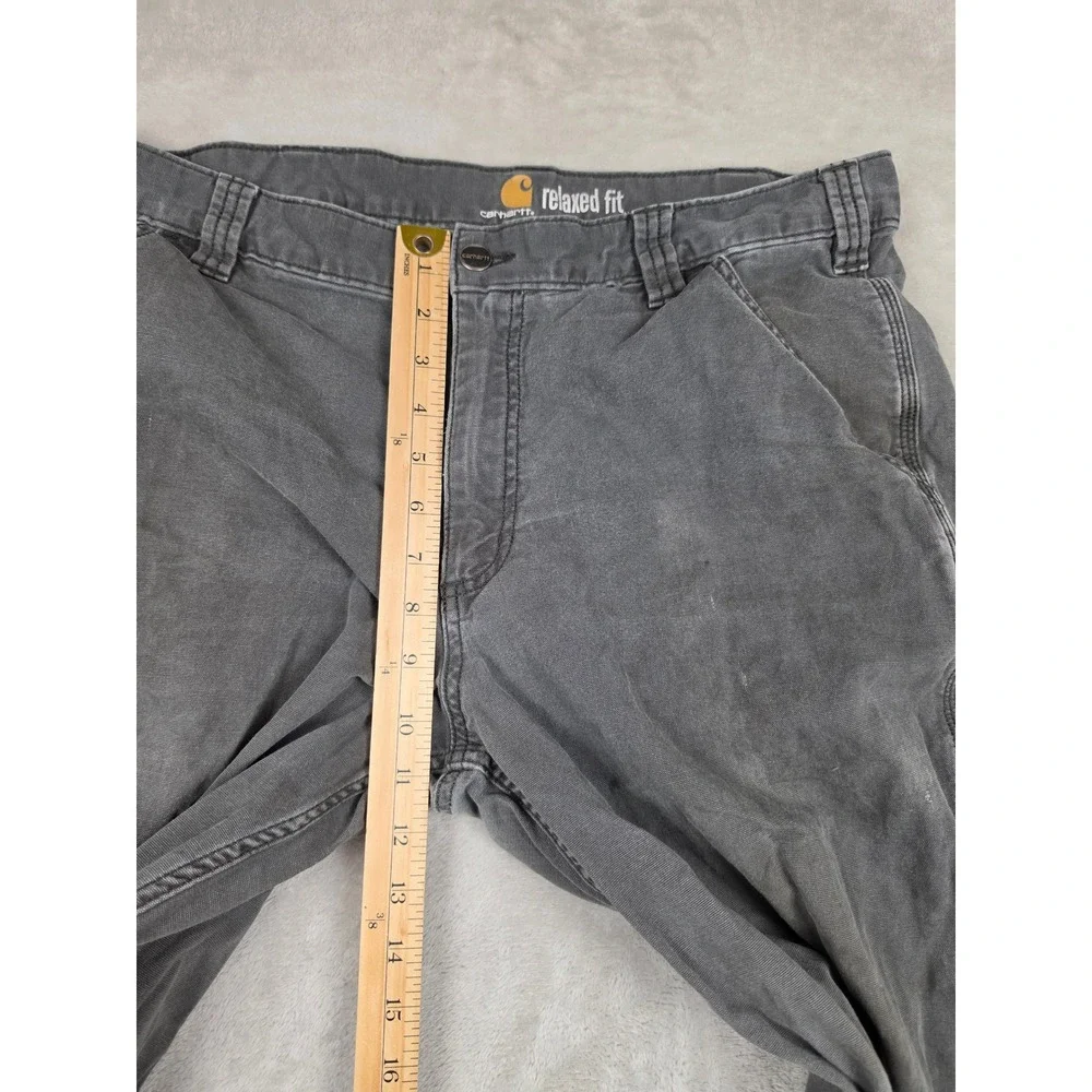 Carhartt Relaxed Canvas Work Pants Mens 36x32 Fit 35x31 Rugged Flex Carpenter